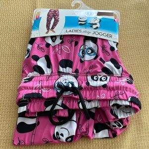 ladies panda sleep jogger